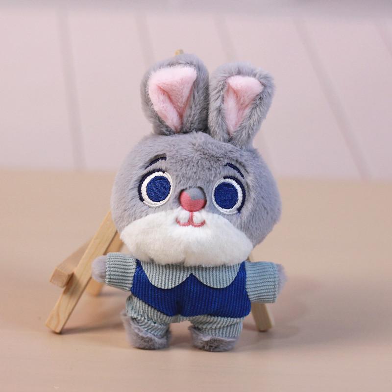 Zoo Animal Plush Pendant Doll Toy Stuffed Keychain Backpack Bag Ornaments Cute Judy Nick Fox Rabbit Kids Christmas Gifts