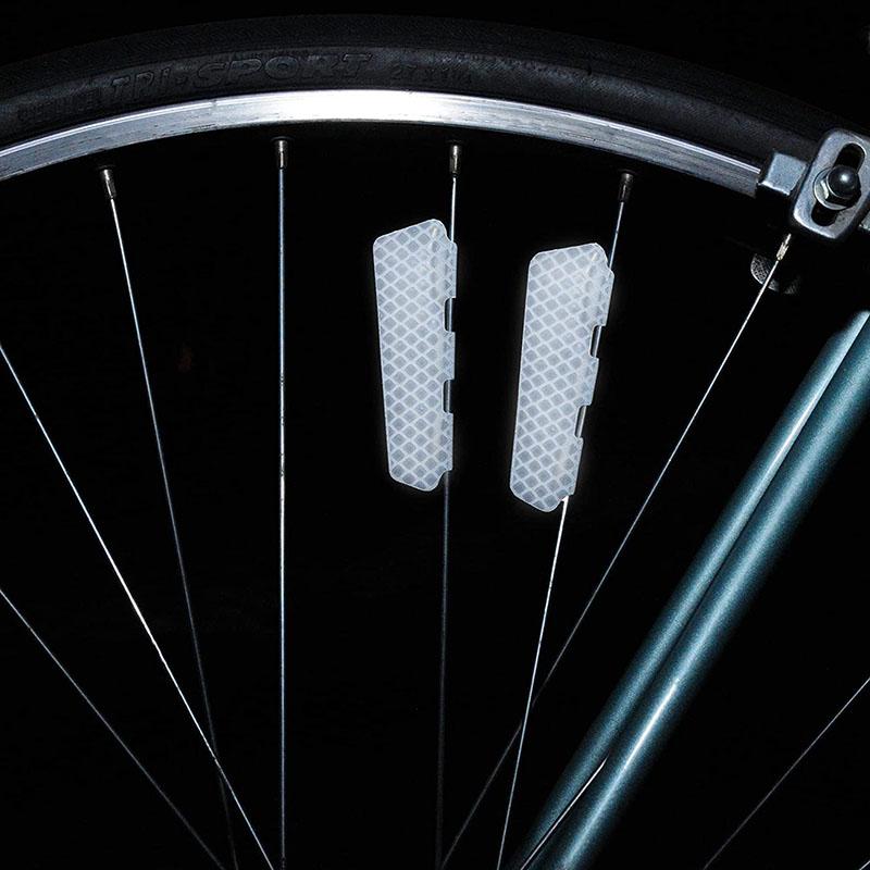 4pcs Bike Wheel Reflective Strips Night Safety Spoke Reflectors Luminous Warning Stickers For MTB Road Bicycle Reflective Sheets