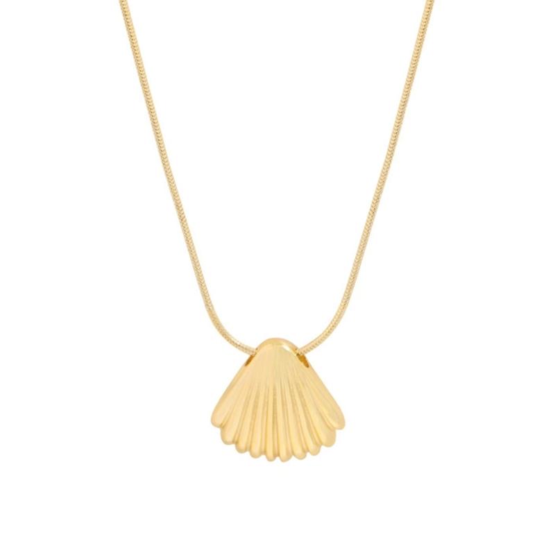 

Модные металлические ракушки, подвеска, ожерелье, серьги, простой Y2K чокер, серьги, милая крутая цепочка на ключицу, ожерелье, украшения