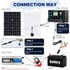 (US Stock) 10000W Peak Solar Generator Kit 500W Panel Inverter 12V 110V 100A Controller System Photovoltaic Car for Home RV
