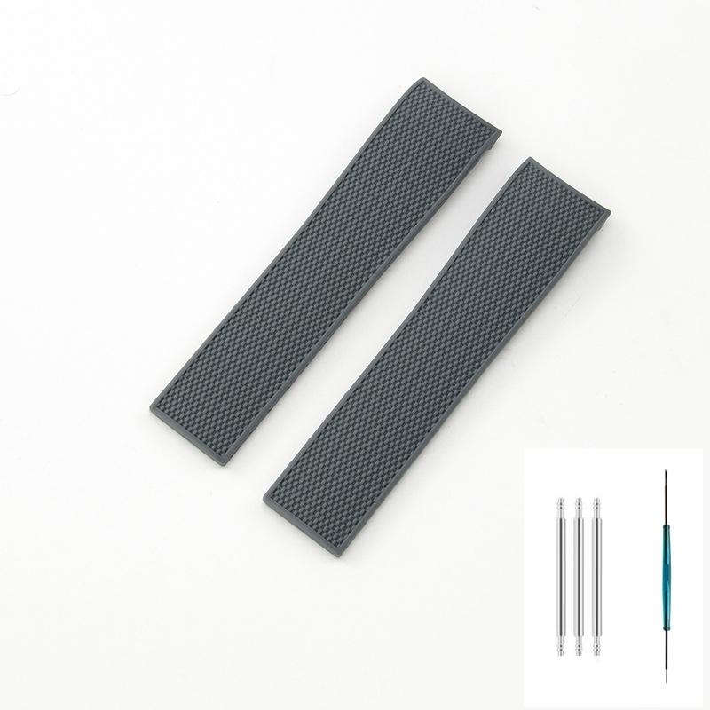 For Longines Conquest L3.781 L3.782 L3.742 L3.642 Silicone Rubber Dive Watch Band Replacement Strap 21mm Cut Adjustable Bracelet