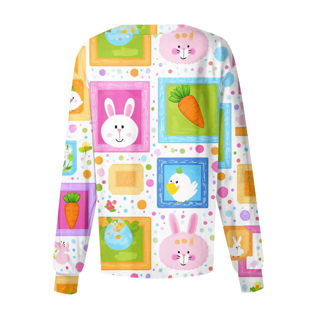 Damen Casual Mode Langarm Stehkragen Einreiher Pflanzenprint Uniformjacke Top