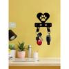 Black Metal Animal Wall Hook Key Coat Hanger for Home Decor