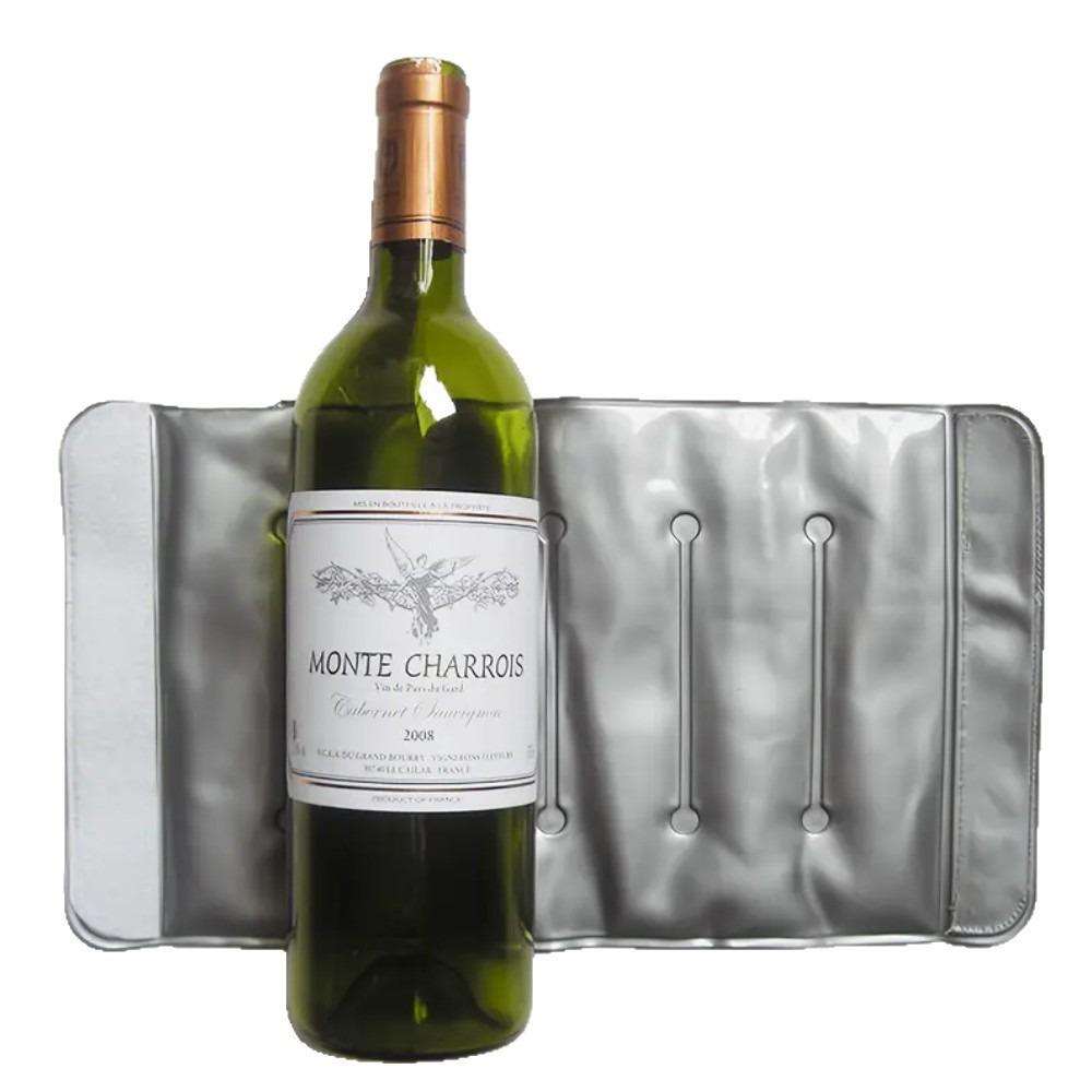 Manchon Rafraîchisseur pour Bouteille de Vin à Gel Sac de Glace Refroidissement Rapide pour Vin Rouge Blanc