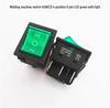 40A High-Power KCD4 Rocker Switch for Welding Machine with Light, Ship-Shaped, Four-Pin, Red/Green