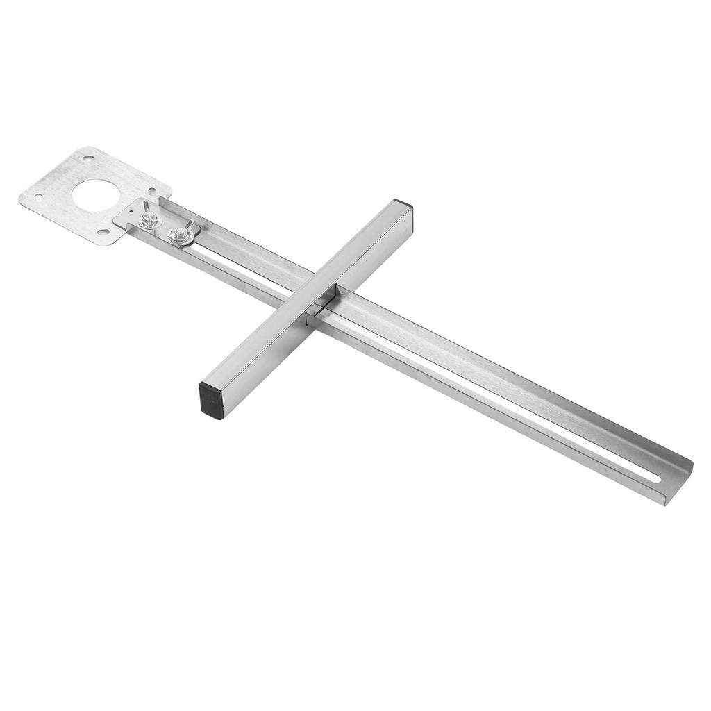 Woodworking Circle Cutting Jig Alloy Steel Easy Operation Circle Cutter Trimming Guide Silver