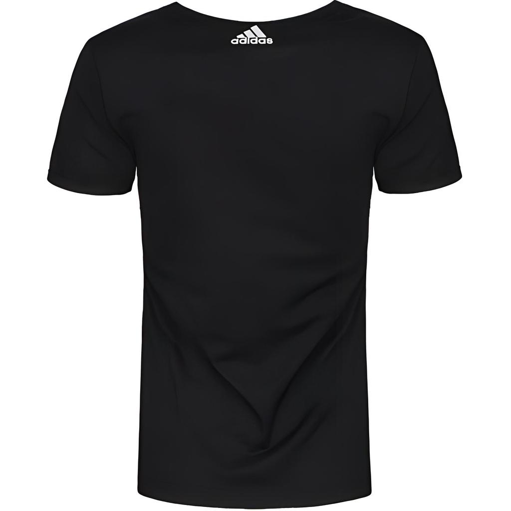 Women's Adidas T-Shirts Women's Black Crew Neck Moderate