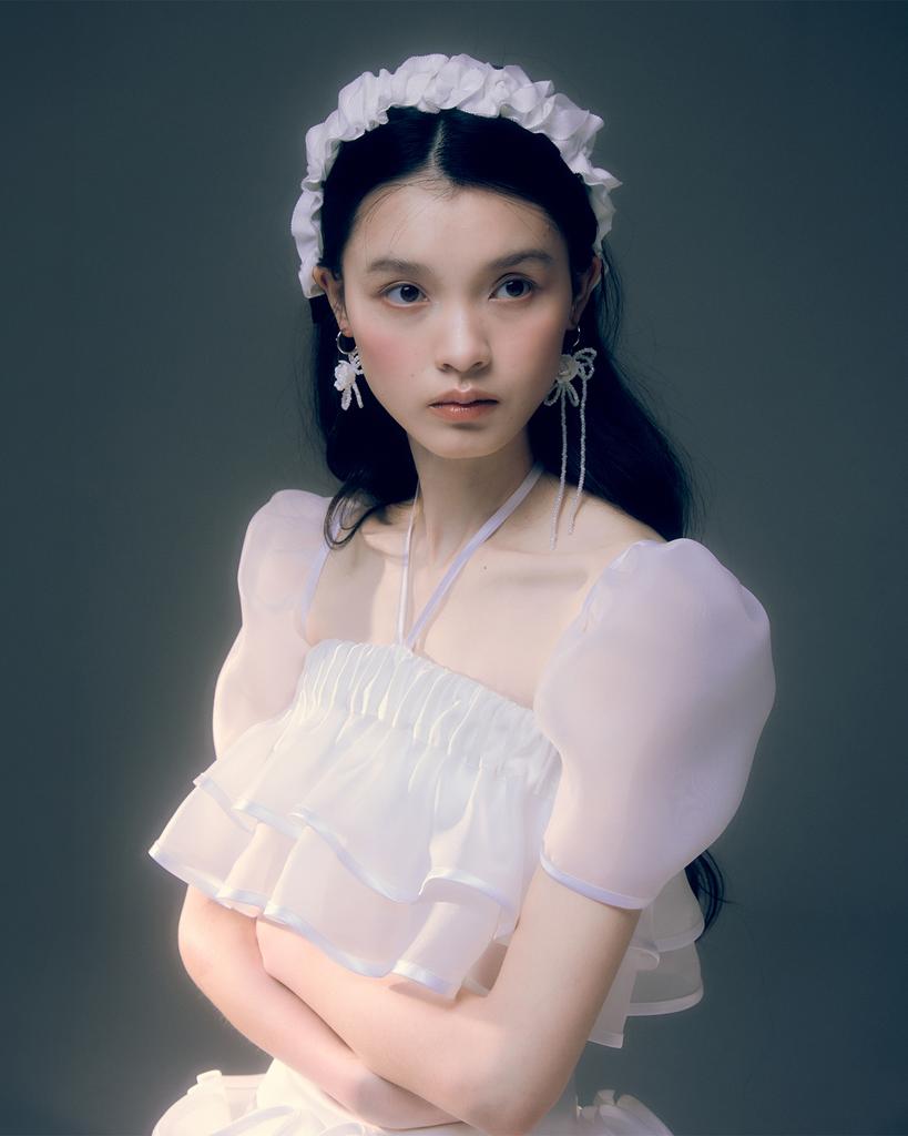 Lovuee Halo Ribbon Hairband White