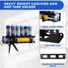 Caulk Tube Holder Metal Grease Tube Rack Wall Mounted Sealant Organizer Hand Caulking Tube Rack Caulking Tool Organizer