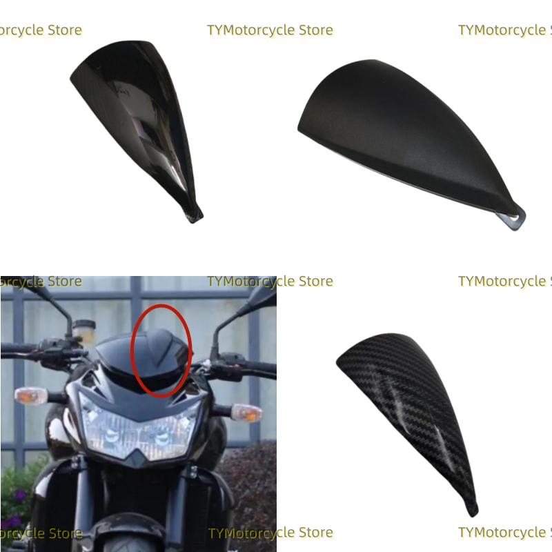 Motorcycle Fairings Cover Upper Front Head Fairing Cowl Accessories Fit For Kawasaki Z-750 Z750 2007 2008 2009 2010 2011 2012