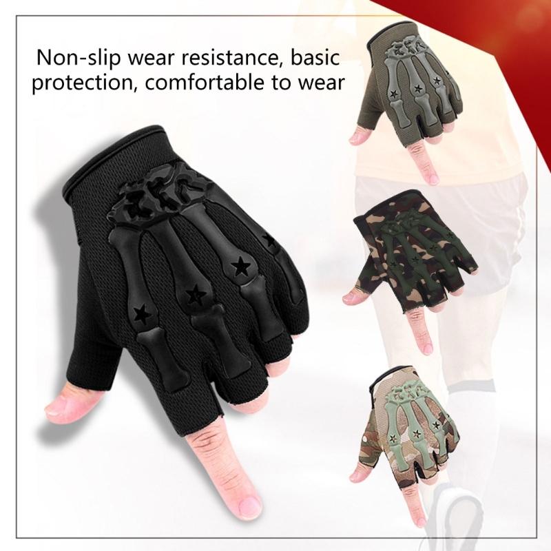 Non-Slip Shock-Absorbent Palm Grip Wicking Lightweight Nylon Compression Gloves