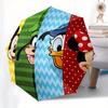 Mickey Mouse, Minnie Mouse Automatic Opening and Closing Umbrella, Compact Travel Umbrella, Lightweight and Portable, Suitable for Beach Com