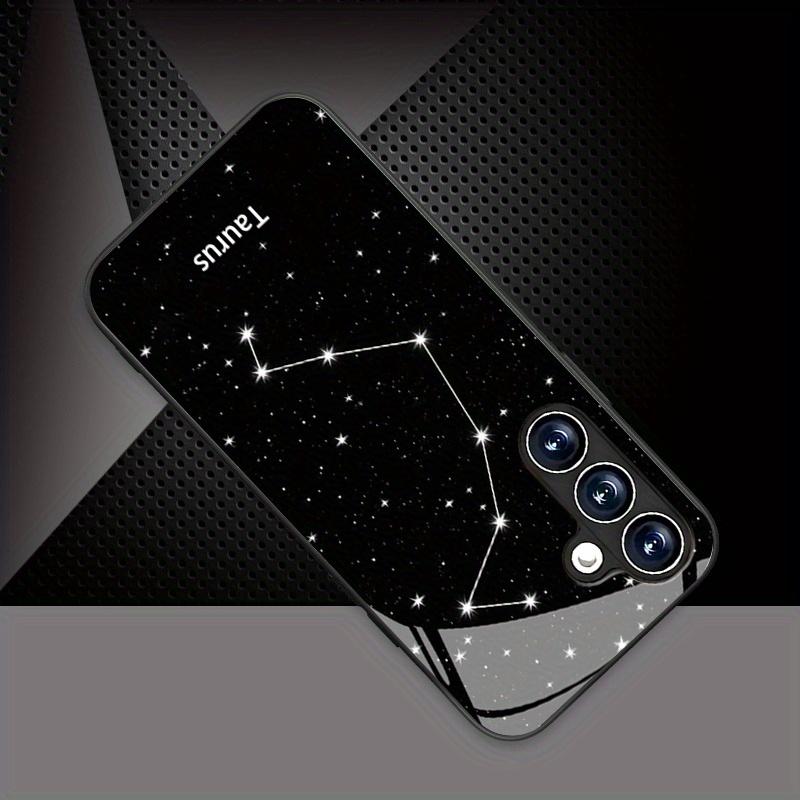Taurus Constellation Starry Glass Case for Samsung Galaxy S26 S25 S24 S23 Ultra S22 Ultra S20 Ultra 56 A72 A73 5G