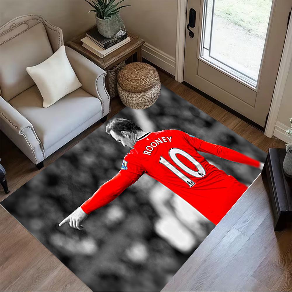 Wayne Rooney Celebration Floor Mat Design for Hallway Foyer Bedrooms Playrooms Anti-slip Rug Office home decor Spiritual Gift