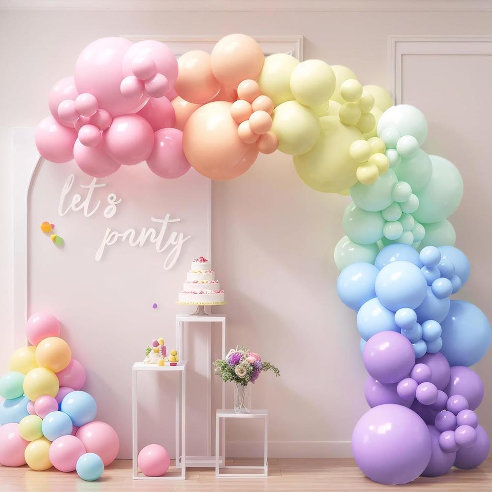 111PCS Pink Colored Balloon Latex Balloon Set Suitable for Birthday Parties, Weddings, Valentine's Day Parties Decoration