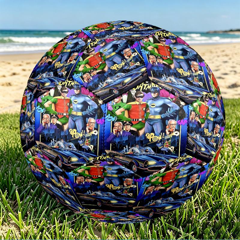 Batman Print Size 5 Soccer Ball, PU Wear Resistant Football for Match Training and Daily Practice, Birthday Gift for Soccer Fans
