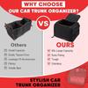 30L Car Storage Bag Trunk Bag Large Capacity Vehicle Rear Boot Multi-use Tools Food Drinks Tidy Organizer Box Oxford Cloth Case
