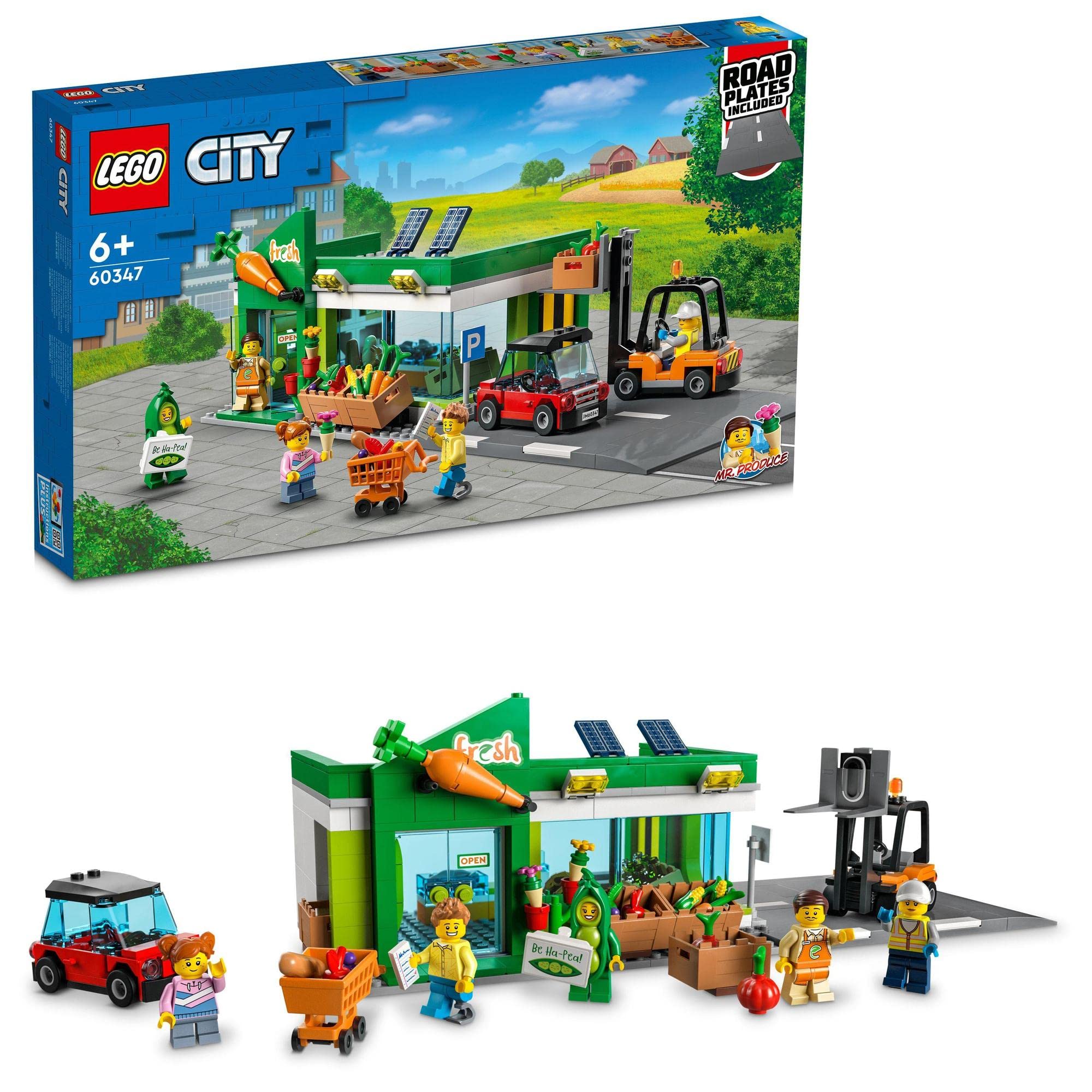 

LEGO City Supermarket 60347, Toy, Building Blocks, Gift, City Building, Pretend Play, Boys and Girls, Ages 6 and Up