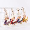 Zodiac Dragon Car Keychain for Women - Cute Bag Hanger with Dragon Charm Keychain Ring - Creative Design