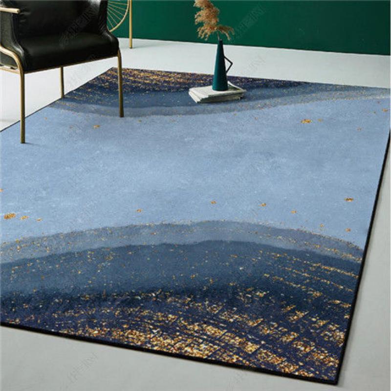 European Luxury Flower Rose Leaf Area Rug,Carpet Rug for Living Room Bedroom Sofa Doormat Decoration,Kitchen Non-slip Floor Mat