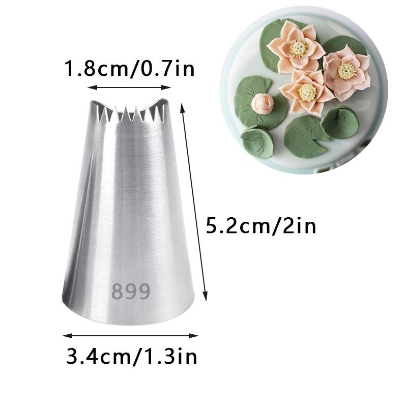 

3pcs #888 #D68 #98 Icing Tips Piping Nozzle Cake Cream Decoration Tip Staniless Steel Tools Bakeware Create Lotus Flower Petals