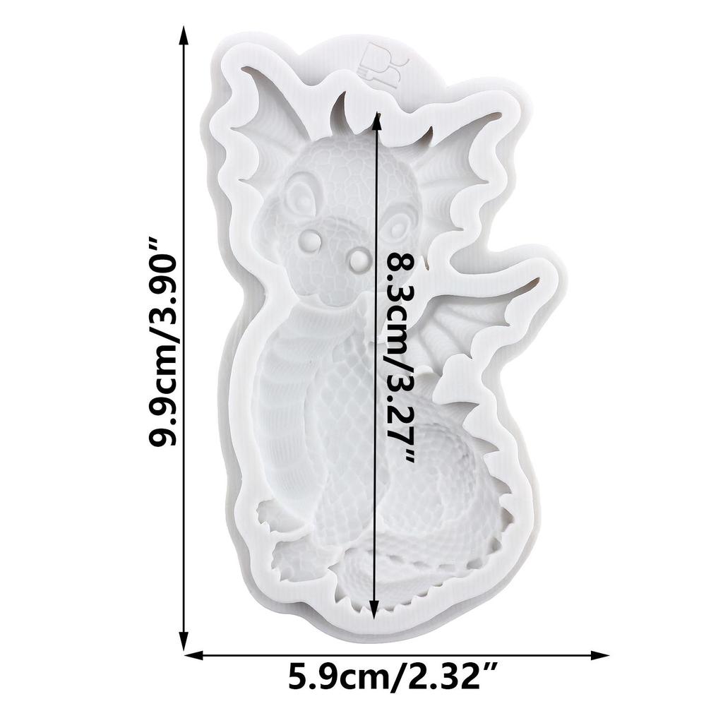 Drage Silikonform Flygende Drage Fondantformer Kakedekorasjonsverktøy Temakake Dessert Dekorert Sjokolade Godteri Form
