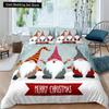 Merry Christmas Bedding Set King Queen Full Twin Size Kids Cartoon Duvet Cover Snow Comforter Cover 2/3pcs Polyester Quilt Cover
