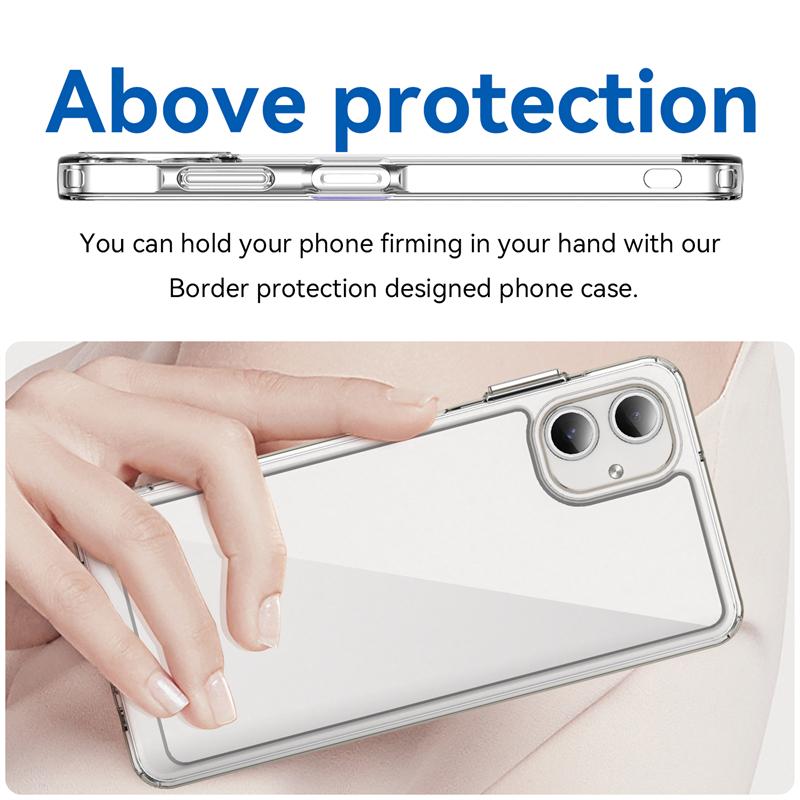 Do etui Samsung Galaxy A06 Luksusowy przezroczysty silikon Capa Etui Samsung A06 Bumper TPU Telefon Protector Galaxy A06 Cover