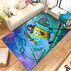 Funny S-SpongeBob Patrick Star Cartoon Living Room Non-Slip Area Rug Soft Carpet for Bedroom Playroom Sofa,Home Decor Doormat