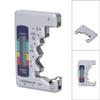 Digital Battery Tester ABS LCD Screen Button Cell Battery Checker for 1.5V 9V Metering Silver