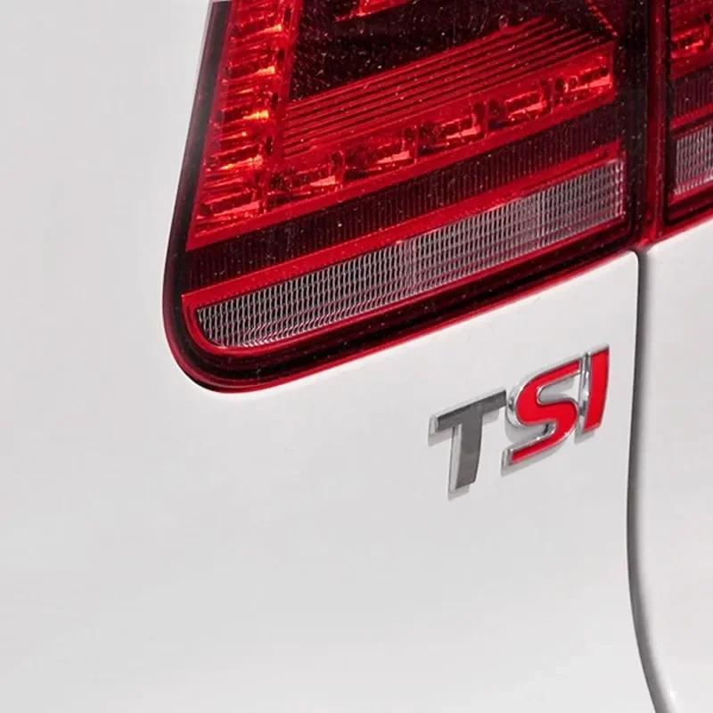 3D kovové znaky s písmeny TSI na zadní kufr, nálepky, dekály, styling auta pro VW Polo Golf 5 6 7 CC Passat B5 B6 Bora Volkswagen