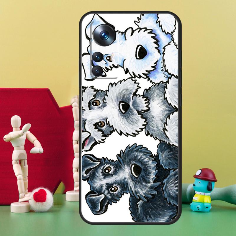 Miniature Schnauzer Dog Art Case For POCO X5 X4 X3 F5 Pro M4 F4 GT C40 F3 Cover For Xiaomi 11T 12T Pro 13 11 12 Lite