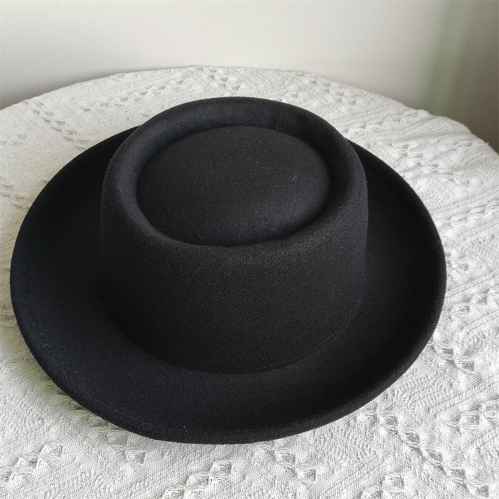 Fedora Hut Pork Pie Hut Papa Woll Flacher Hut Jazz Hut Für Damen Herren Spieler Boater Trilby Hut Hut Feder Zubehör
