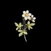 Bo Xin Yun Freshwater Pearl Green Leaf and Grass Brooch - Elegant Versatile Women's Accessory