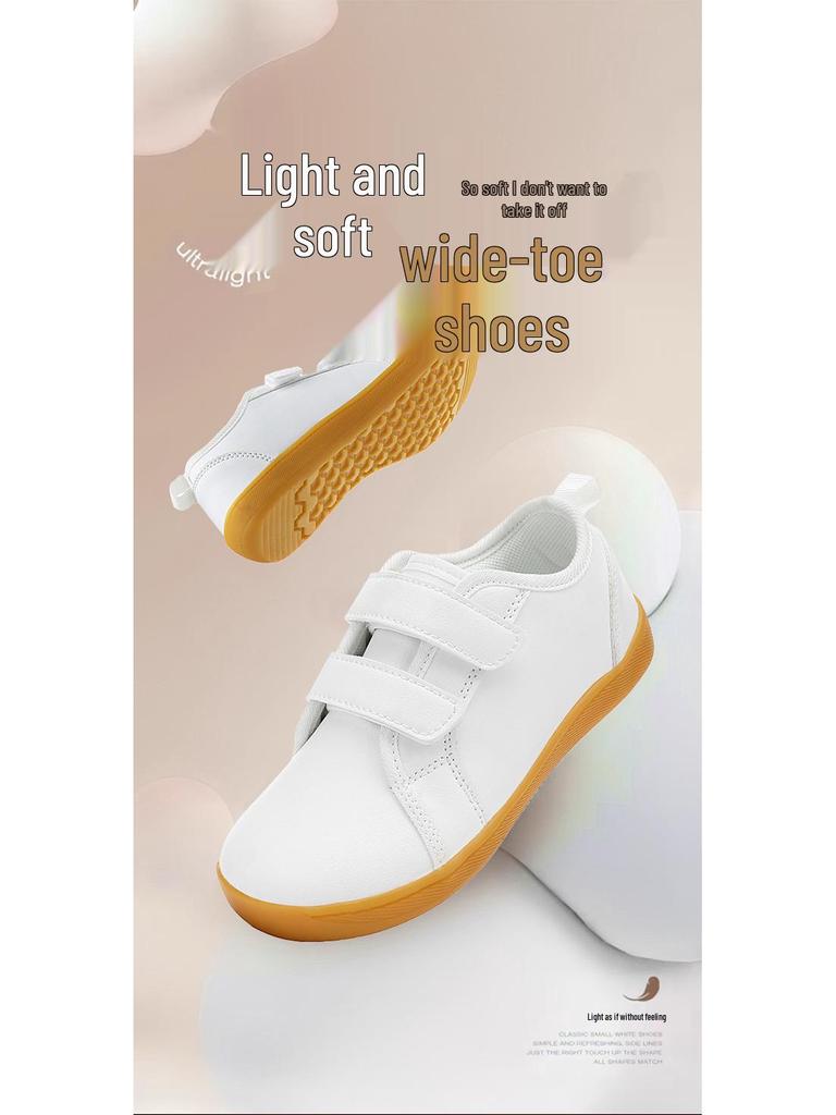 Coleção Primavera 2026: Sapatos Esportivos Antiderrapantes de Solado Macio para Crianças - Sapatos Casuais de Couro Campus e Tênis de Skate para Meninas