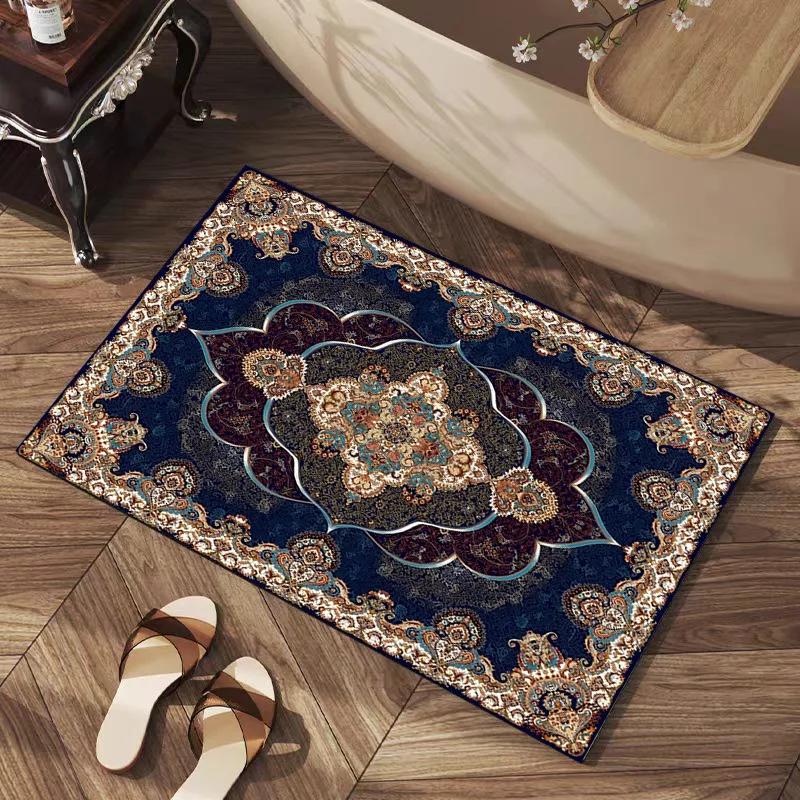 

Ethnic Carpet for Entrance Door Living Room Coffee Table Sofa Bedroom Home Decoration Soft and Stylish 60*90cm