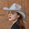 New Versatile Trend Top Hat Women's Sequins Decorative Jazz Hat Temperament Fashion Top Hat