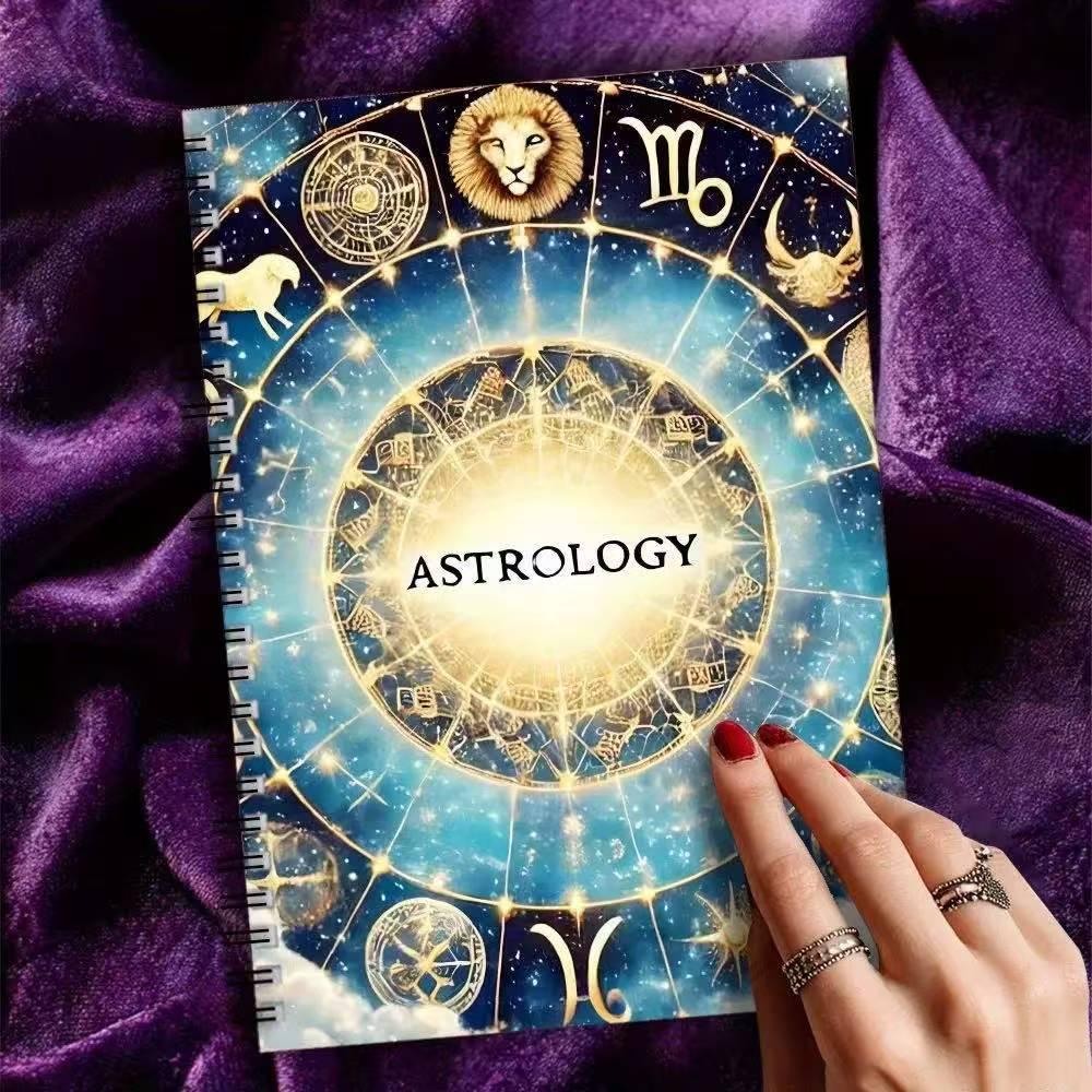 Astrology A5 Spiral Notebook: Constellation Guide & Planner