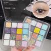 Shiny Sequins Flakes Eyeshadow Palette Self Adhesive Glitter Gel Hair Body Nail Blue Pink Yellow Sequin Gel Makeup Decoration