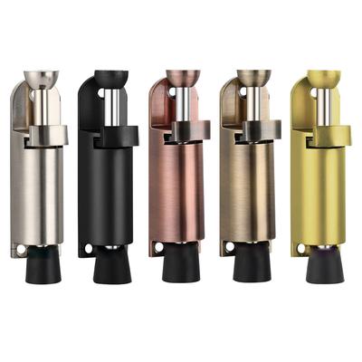 Spring Loaded Door Stopper Zinc Alloy Foot-operated Lever Door Stop Telescope Door Stopper Adjustable Position Door Lock Holder