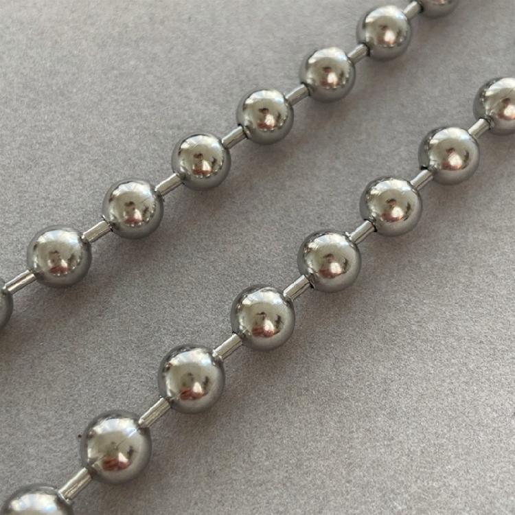 Niche Collarbone Chain Temperament Simple Cold Wind 7.5mm Ball Bead Necklace