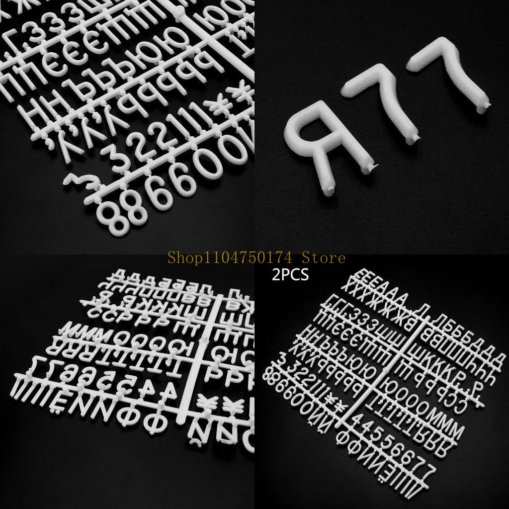 2 Pcs Characters for Felt Letter Board Message Board Letterboard Russian Letter Top sale,New Year Gift
