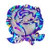 Rose Flower Resin Mold Holographic Coaster Silicone Mold Crystal Flower Molds