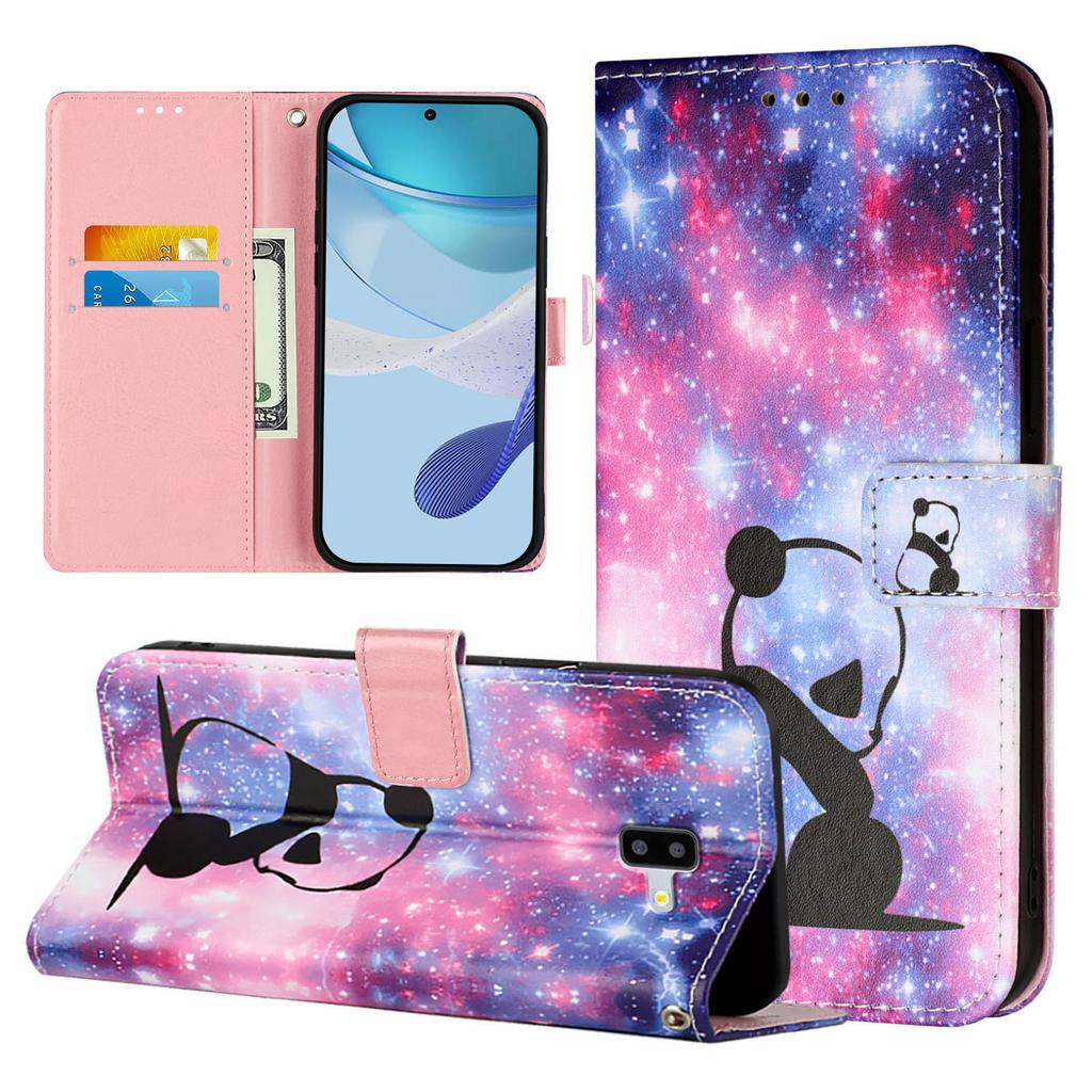 Cute Painted Leather Flip Wallet Stand Case For Samsung Galaxy J7 J7 Pro J6 J6 Plus J4 J4 Plus F62 F54 F42 F34 F23 Book Cover
