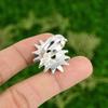 Sterling Silver Oval Natural Ruby Zoisite Stackable Bezel Flower Ring Jewelry