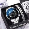 Geneva Watch Bracelet Set Watch Men'S Watch Steel Belt Watch Quartz Watch Sports Men'S Watch