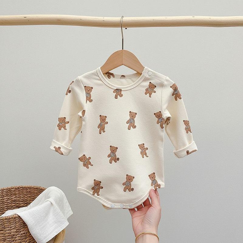 Baby Cotton Long Sleeve Cartoon Romper Infant Crawling Suit
