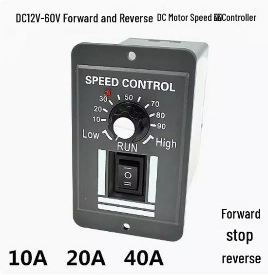 

Brushed DC Motor Speed Controller with Forward/Reverse Rotation (12V/24V/48V/60V)