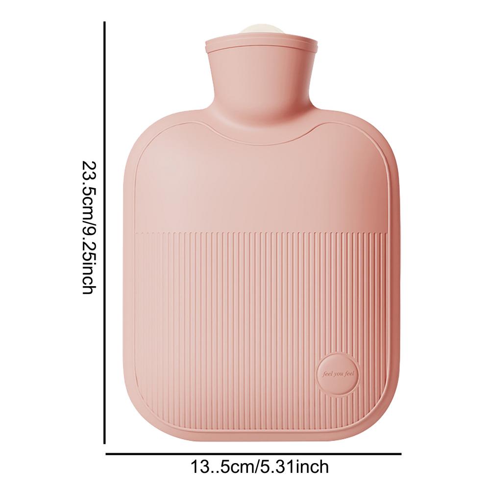 Large hot water bottle 1000ml portable reusable hot water bottle suitable for menstruation to drive away cold and keep warm