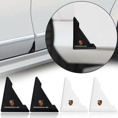 2Pcs Car Door Corner Cover Bumper Crash Anti-Scratch Protection Sticker For Boxster Cayenne Panamera Macan Cayman 911 918 996 917 991